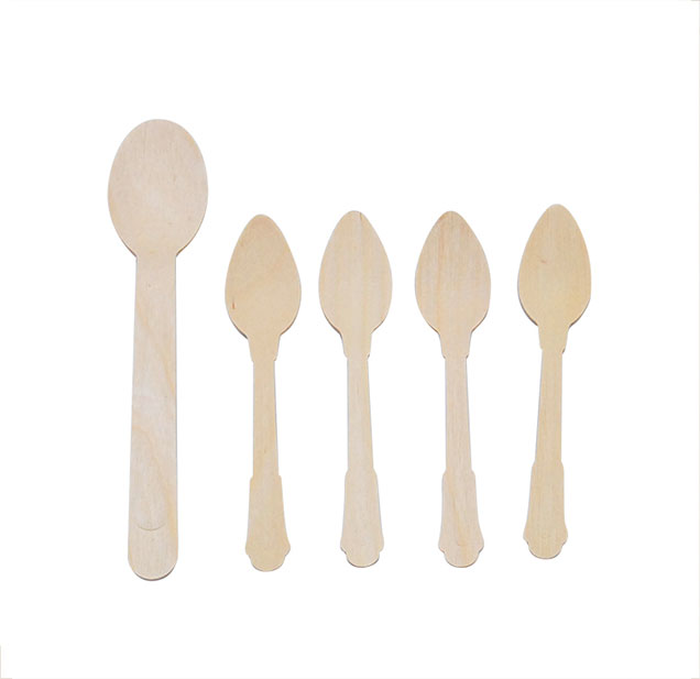 wooden bamboo cutlery